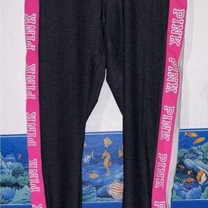 PINK Victoria's Secret Black and Pink Leggings